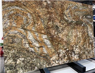 Luxury Stone Brazilian Shangri-La Gold Granite Slabs