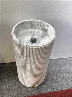 Natural Marble Pedestal Wash Basins