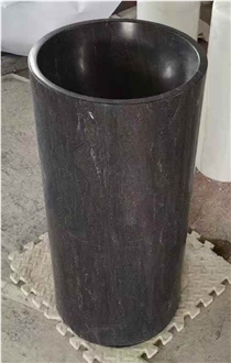 Pedestal Black Marble Sinks