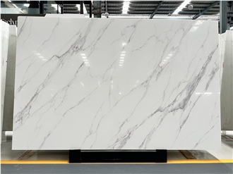 Ariston White Nano Crystallized Glass Slabs