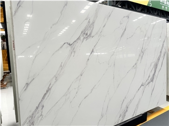 Ariston White Nano Crystallized Glass Slabs