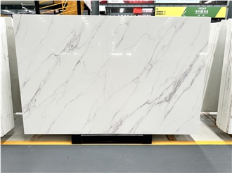 Ariston White Nano Crystallized Glass Slabs