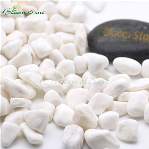 Snow White Pebble Garden River Stone