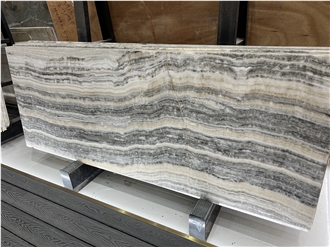 Gray Jade Bubble Onyx Slabs