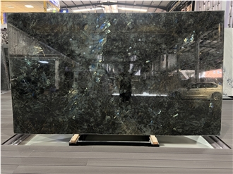 High Quality Blue Emerald Granite Polished Slabs