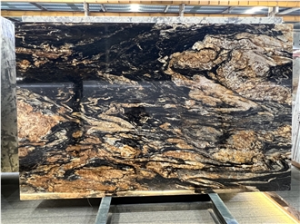 Lotus Gold Granite - Golden Silk Exotic Granite Slabs