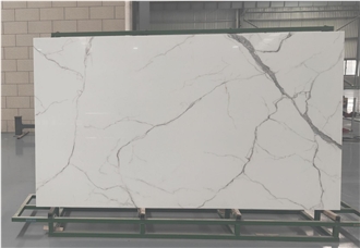 Artificial Calacatta White Nano  Crystallized Glass Stone