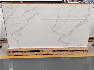 Bianco Calacatta Sintered Stone Slabs For Bathroom Tiles