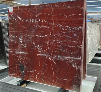 Coral Red Quatzite Slabs For Bathroom Wall And Flooring