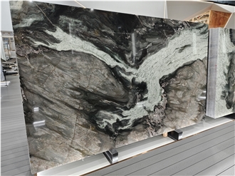 Dragon Quartzite Slabs For Bootmatched Accent Wall