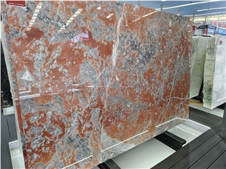 France Red Marble Slabs For Church Wall And Flooring