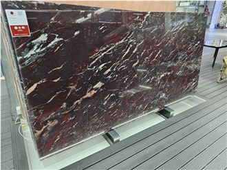 Red Jasper Quartzite Slabs 20Mm Thick Polished Surface