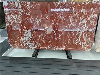 Rosso Francia Marble Slabs