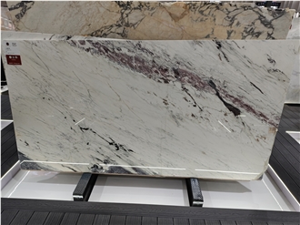 White Purple Marble Slabs