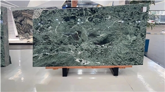 Polished  Italy Green Marble Verde Alpi Marble Slabs