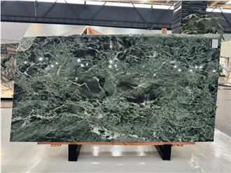 Polished  Italy Green Marble Verde Alpi Marble Slabs