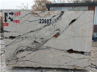 White Platinium River Marble Blocks