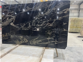 Titanium Matte Black Granite Slabs