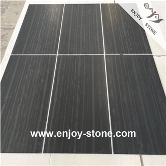 Black Wood Vein Marble Tiles