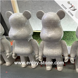 Grey Marble Modern Sculpture For Landcsaping
