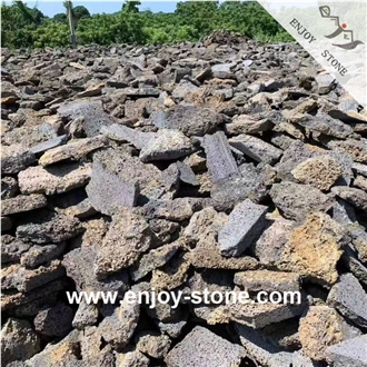 Lava Stone Masonry Wall Stones, Natural Split