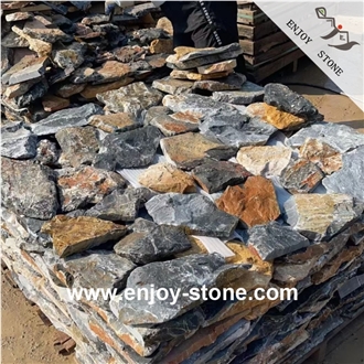Rustic Yellow Slate Split Wall Stone Ancient Wall Stone