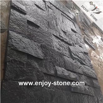 Sesame Black Granite Tiles, Natural Split, 3 ~ 8Cm