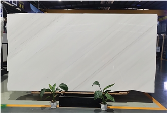 Polished Sivec White Marble Slabs