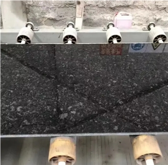 Black Mysterious Angola Black Granite Slabs With High Quality