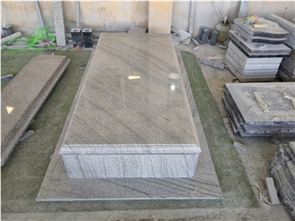 High-End Quality Popular Viscont White Granite Tombstone
