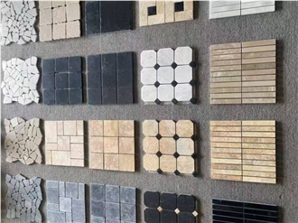 High Quality Hot Sale Beige/Grey/Black/White Mosaic Pattern