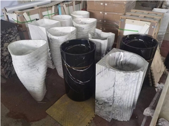 Hot Sale Black And White Wash Basin With High Quality