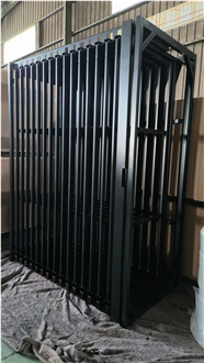 CT011-Black-Display Rack-Tile-Stone-Can Push