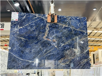 Africa Blue Sodalite High Quality Polished Marble Slab Tiles