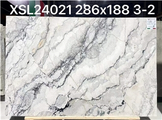 Beautiful Carmen White Marble Slabs-Polished