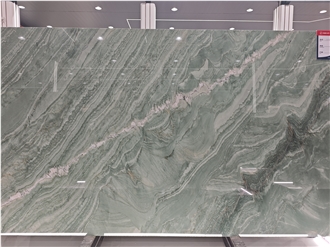 Beautiful Dragon Vein Green Marble Slabs