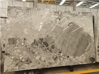 China Panda Grey Natural Marble Stone Slabs Floor Tile