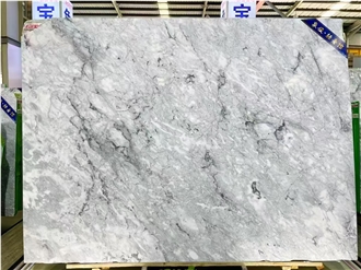 Chinese Bvlgari White Marble Slab Tiles For Flooring Wall