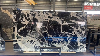 Classic Bvlgari Black Marble Slabs-Polished