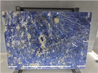 High Quality Bolivia Blue Sodalite Slabs-Polished