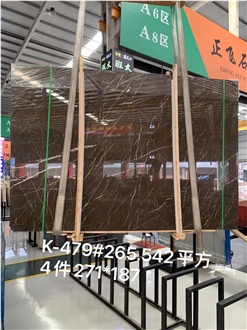 High Quality Coffee Mousse Marble Slabs-Polished