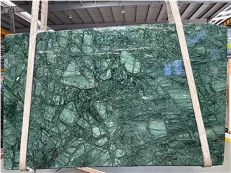 High Quality Green  Flower Marble Slabs-Polished