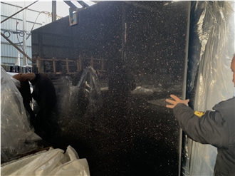 Hot Sale Black Galaxy Granite Slabs