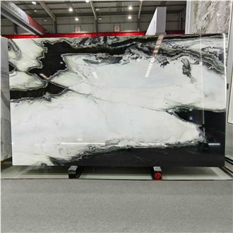 Hot Sale Panda White Marble Slabs-Polished