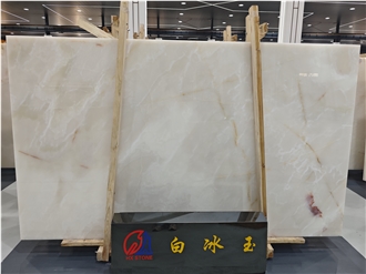 White Ice Jade Marble Slabs-Polished