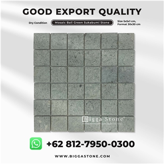 Bali Green Sukabumi Mosaic Tiles For Pool