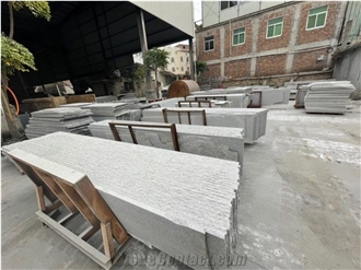China Pearl White Granite Slab