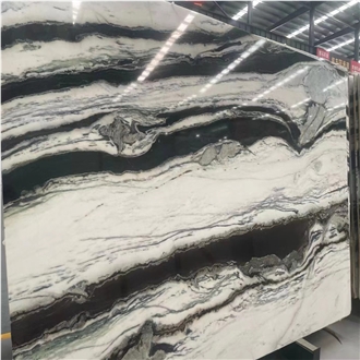 China Panda White Marble Slab Tiles