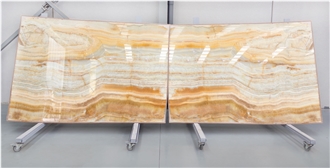Amber Orange Onyx Slabs