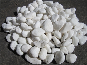 Snow White Tumbled Garden Pebble Stone